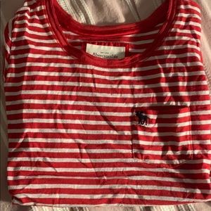 Abercrombie & Fitch striped tee size small